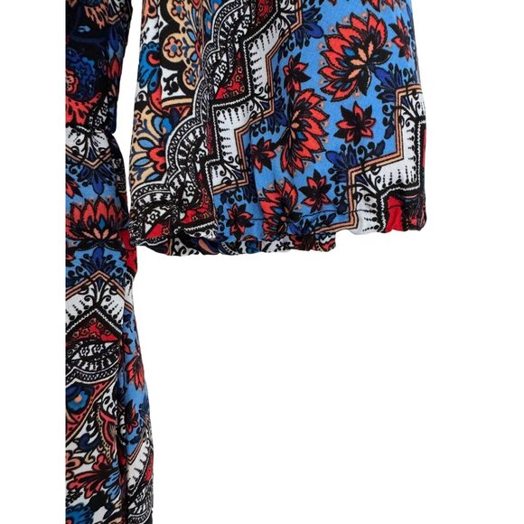 New York & company bohemian all over printed mini dress - Picture 4 of 6